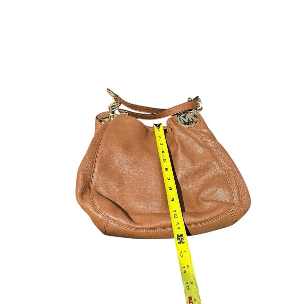 Michael Kors Large Fulton Brown Leather Shoulder Bag - Picture 12 of 13
